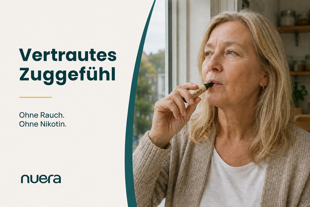 Vertrautes Zuggefühl ohne Rauch und Nikotin